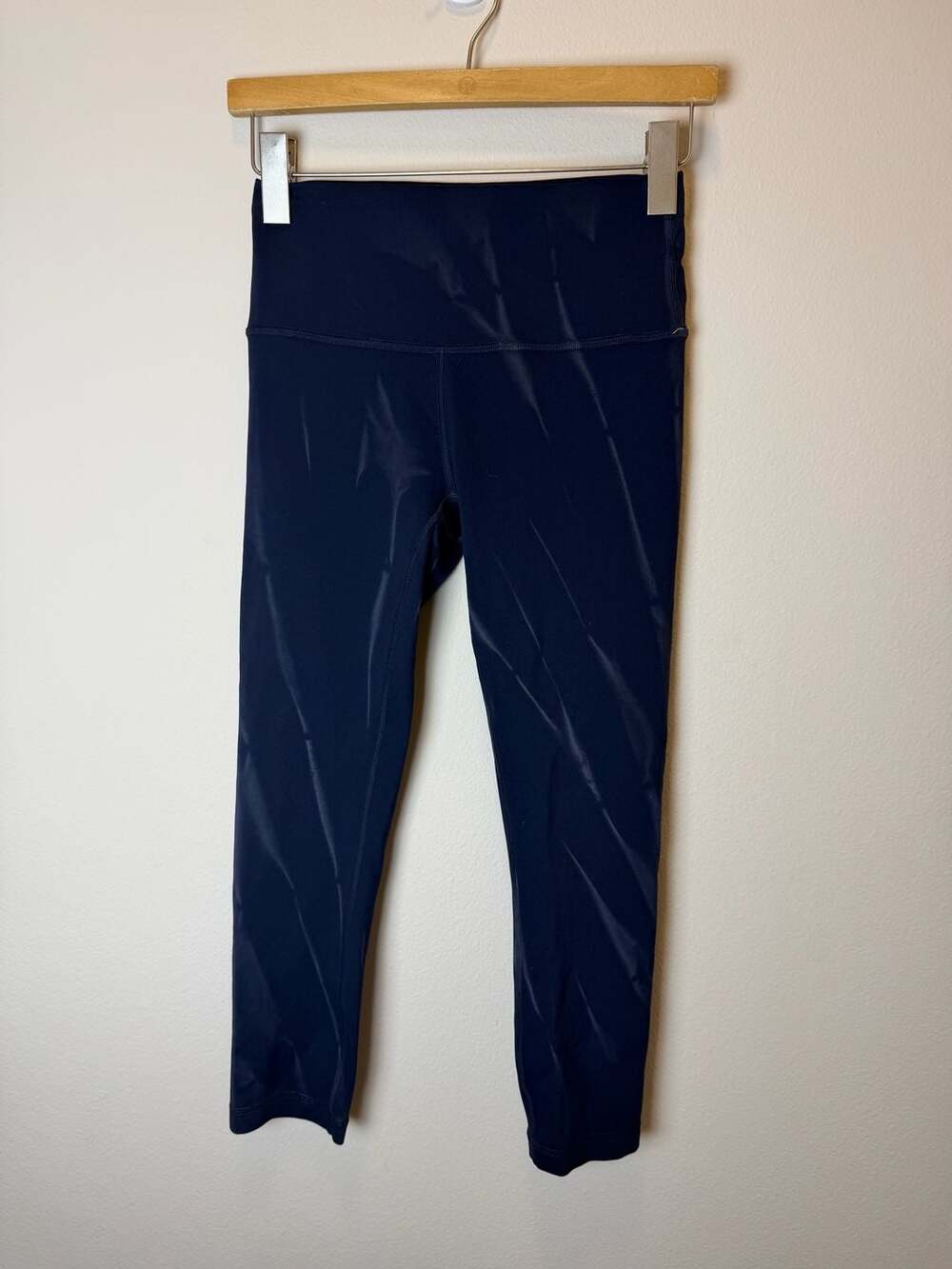 Lululemon Wunder Train High-Rise Tight Crop Blue Tie Dye Leggings Size 6